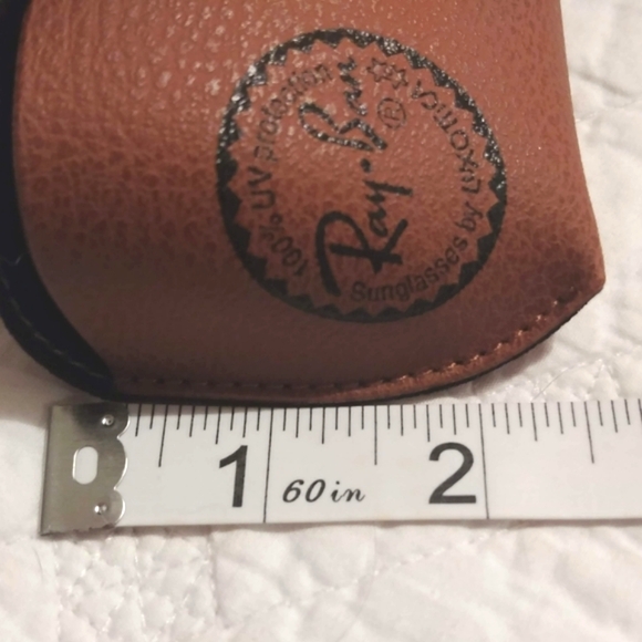Ray Ban Case, snap closure brown leather sunglasses Holder, NWOT - Picture 4 of 8